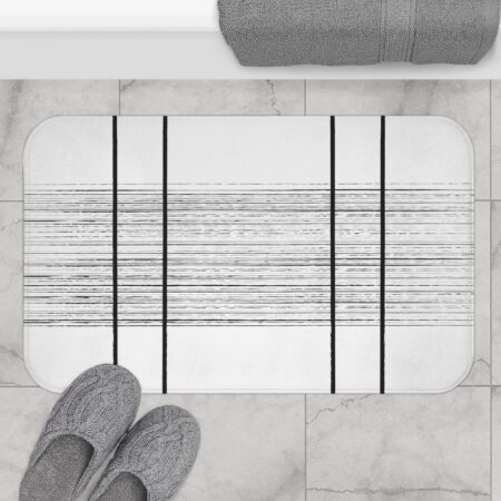 Chic Striped Bath Mat